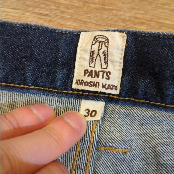 Hiroshi Kato Jeans Men's 30x30 The Needle Skinny 4-Way Selvedge Blue Denim USA - Picture 2 of 11